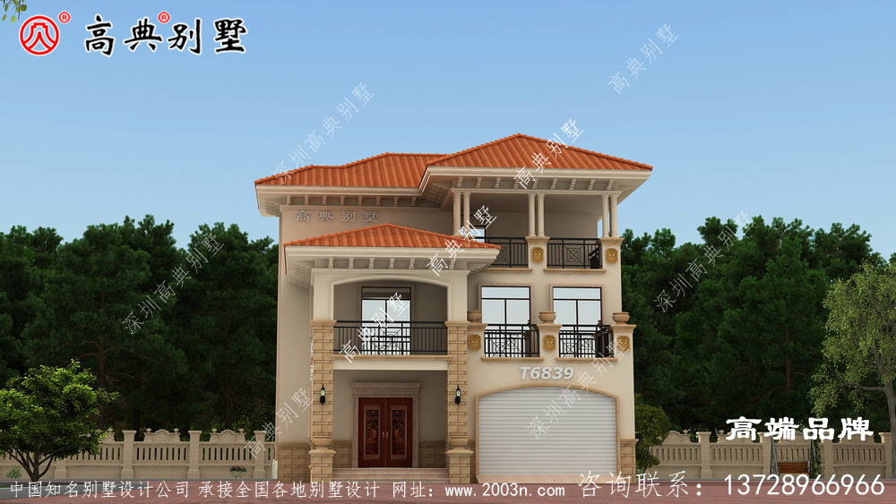 鄉(xiāng)村二層半養(yǎng)老別墅住宅