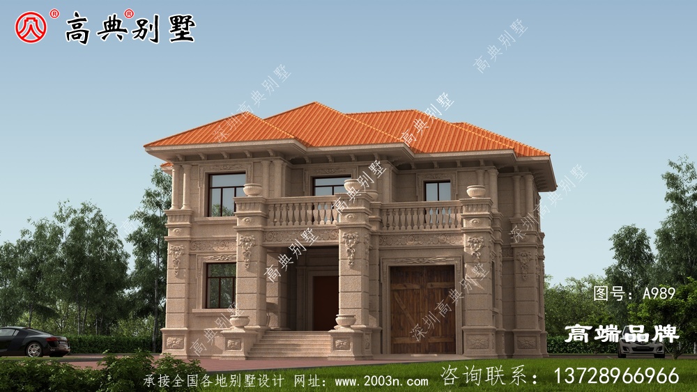 這款兩層歐式別墅，建在農(nóng)村絕對(duì)大氣實(shí)用，超漂亮建的人非常多。