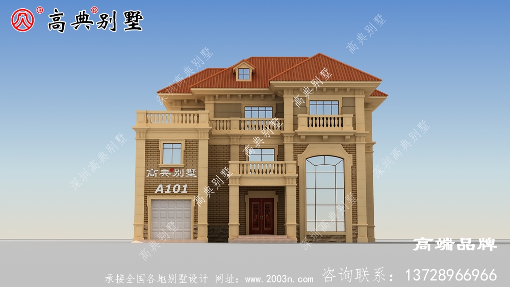 超豪華鄉(xiāng)村復(fù)式三層洋房別墅
