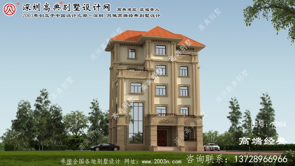 臨淄區五層豪華別墅設計圖