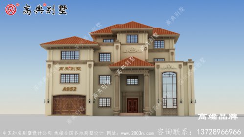 農村三層別墅自建房建造這樣的別墅父母一定喜