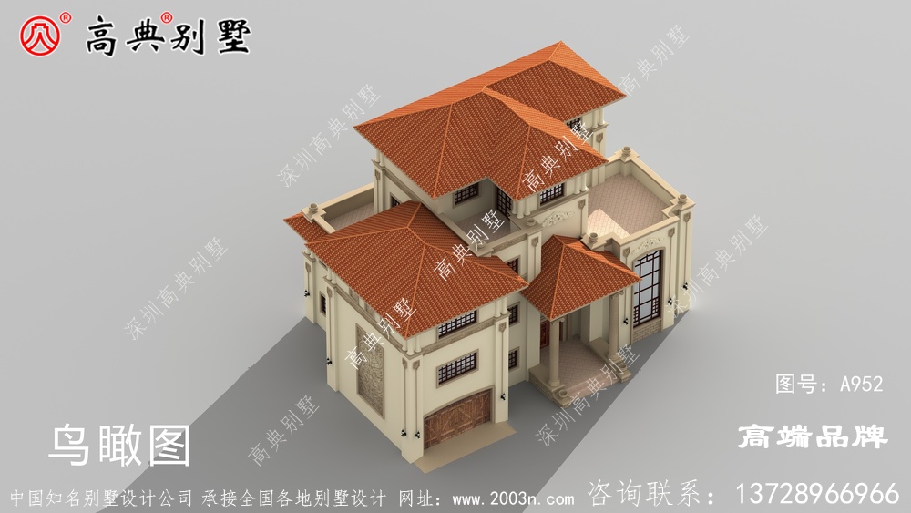 農村三層別墅自建房建造這樣的別墅父母一定喜歡