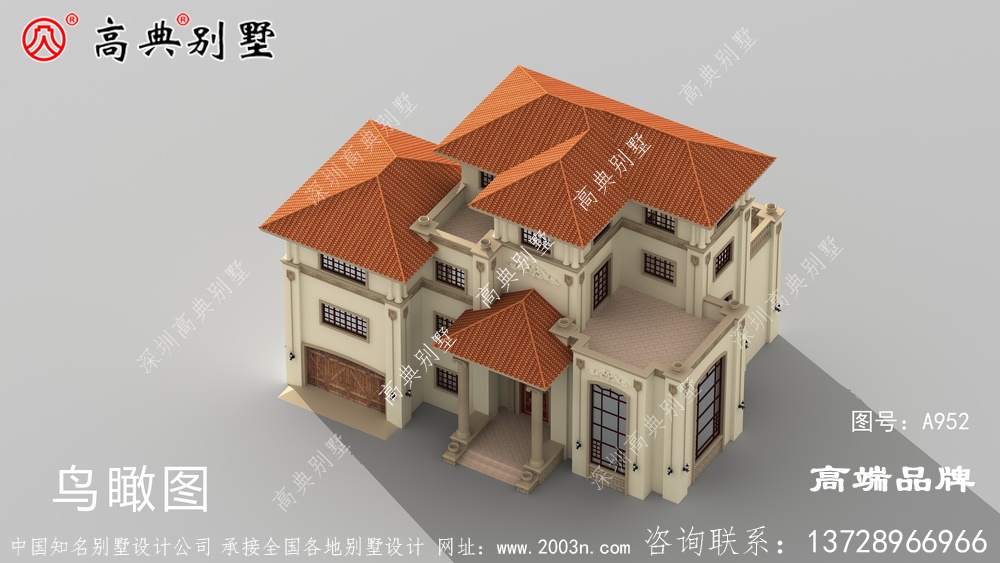農村三層別墅自建房建造這樣的別墅父母一定喜歡