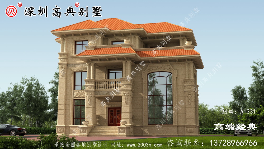 美麗的鄉村自建二層普通住宅，寬敞明亮，夠住也不會顯得空曠。
