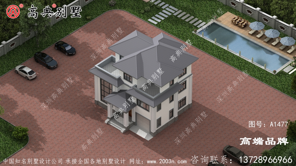 屋檐的裝飾線條，充分體現(xiàn)了中式的奢華氛圍