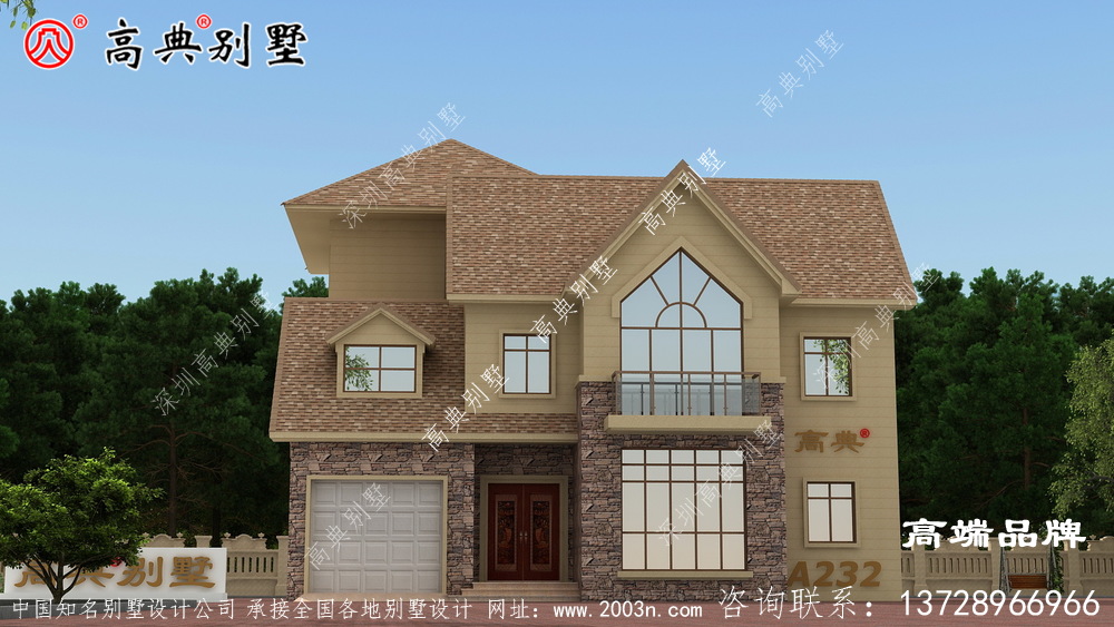 農(nóng)村別墅也是越來(lái)越豪華棟棟可帶車(chē)庫(kù)