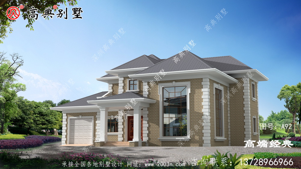 門的設(shè)計(jì)非常大氣,整個(gè)建筑看起來莊重典雅