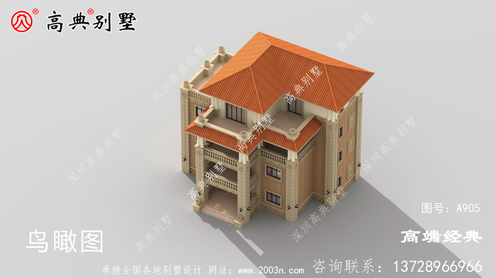 下面這款歐式別墅,整體設計精致巧妙,適合廣大地區的建設。