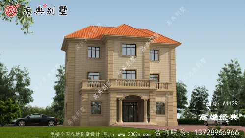 歐式三層別墅圖，不知道如何規劃自己的宅基地，不妨看看下面這棟別墅。