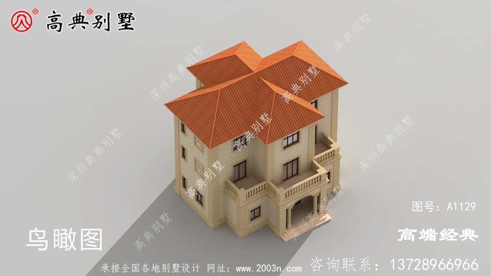 歐式三層別墅圖，不知道如何規劃自己的宅基地，不妨看看下面這棟別墅。