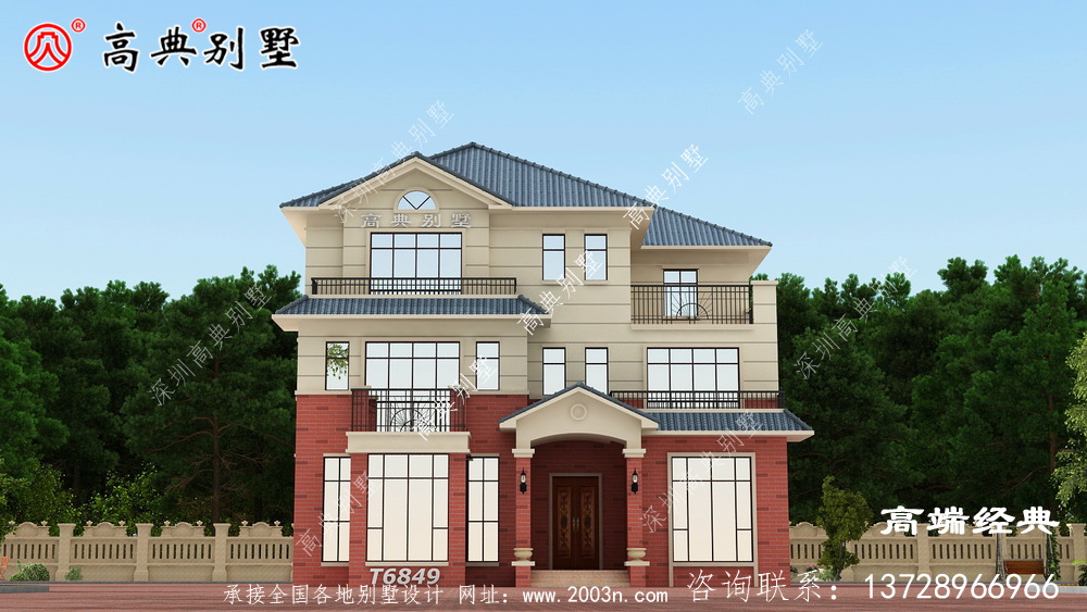 老家建一棟這樣的別墅，每次過年過節回去居住也舒適